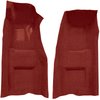 VT1117002 1969 Chevrolet Corvette; Automatic; Front Molded Carpet Set; w/ Heel Pad; Loop; Red - image 2