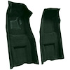 VT1117013 1969 Chevrolet Corvette; Automatic; Front Molded Carpet Set; w/ Heel Pad; Loop; Dark Green - image 1
