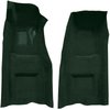 VT1117013 1969 Chevrolet Corvette; Automatic; Front Molded Carpet Set; w/ Heel Pad; Loop; Dark Green - image 2