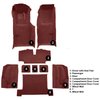 VT1117215 1970 Chevrolet Corvette; Automatic; Complete Molded Carpet Set; w/ Heel Pad; Loop; Maroon - image 4