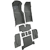 VT1117235 1969-70 Chevrolet Corvette; Automatic; Complete Molded Carpet Set; w/ Heel Pad & Toe Pad; Loop; Gunmetal Gray - image 1