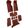 VT1117434 1970 Chevrolet Corvette; 4-Speed; Complete Molded Carpet Set; w/ Heel Pad; Loop; Burnt Orange - image 1