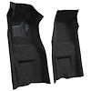 VT1117601 1969-70 Chevrolet Corvette; Automatic; Front Molded Carpet Set; w/ Heel Pad; & Toe Pad; Loop; Black - image 1