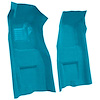 VT1117603 1969-70 Chevrolet Corvette; Automatic; Front Molded Carpet Set; w/ Heel Pad; & Toe Pad; Loop; Medium Blue - image 1