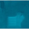VT1117603 1969-70 Chevrolet Corvette; Automatic; Front Molded Carpet Set; w/ Heel Pad; & Toe Pad; Loop; Medium Blue - image 3