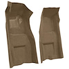 VT1117617 1969-70 Chevrolet Corvette; Automatic; Front Molded Carpet Set; w/ Heel Pad; & Toe Pad; Loop; Medium Saddle - image 1