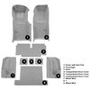 VT1117823 1971-75 Chevrolet Corvette; Coupe; Automatic; Complete Molded Carpet Set; w/ Heel Pad; Loop; Silver - image 4