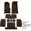 VT1118071 1971-75 Chevrolet Corvette; Coupe; 4-Speed; Complete Molded Carpet Set; w/ Heel Pad; Loop; Dark Brown - image 4