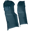 VT1118204 1971-76 Chevrolet Corvette; Automatic; Front Molded Carpet Set; w/ Heel Pad; Loop; Bright Blue - image 1