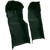 VT1118213 1971-76 Chevrolet Corvette; Automatic; Front Molded Carpet Set; w/ Heel Pad; Loop; Dark Green - image 1