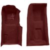 VT1118315 1971-75 Chevrolet Corvette; 4-Speed; Front Molded Carpet Set; w/ Heel Pad; Loop; Maroon - image 2