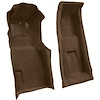 VT1118318 1971-75 Chevrolet Corvette; 4-Speed; Front Molded Carpet Set; w/ Heel Pad; Loop; Dark Saddle - image 1