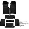 VT1118401 1971-72 Chevrolet Corvette; Roadster; Automatic; Complete Molded Carpet Set; w/ Heel Pad; Loop; Black - image 4