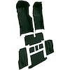 VT1118413 1971-72 Chevrolet Corvette; Roadster; Automatic; Complete Molded Carpet Set; w/ Heel Pad; Loop; Dark Green - image 1