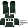 VT1118413 1971-72 Chevrolet Corvette; Roadster; Automatic; Complete Molded Carpet Set; w/ Heel Pad; Loop; Dark Green - image 4