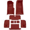VT1118602 1971-72 Chevrolet Corvette; Roadster; 4-Speed; Complete Molded Carpet Set; w/ Heel Pad; Loop; Red - image 2