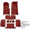 VT1118602 1971-72 Chevrolet Corvette; Roadster; 4-Speed; Complete Molded Carpet Set; w/ Heel Pad; Loop; Red - image 4