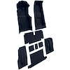 VT1118612 1971-72 Chevrolet Corvette; Roadster; 4-Speed; Complete Molded Carpet Set; w/ Heel Pad; Loop; Dark Blue - image 1