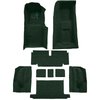 VT1118613 1971-72 Chevrolet Corvette; Roadster; 4-Speed; Complete Molded Carpet Set; w/ Heel Pad; Loop; Dark Green - image 2
