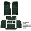 VT1118813 1973-75 Chevrolet Corvette; Roadster; Automatic; Complete Molded Carpet Set; w/ Heel Pad; Loop; Dark Green - image 4