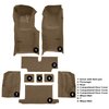 VT1118817 1973-75 Chevrolet Corvette; Roadster; Automatic; Complete Molded Carpet Set; w/ Heel Pad; Loop; Medium Saddle - image 4