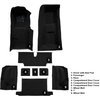 VT1119001 1973-75 Chevrolet Corvette; Roadster; 4-Speed; Complete Molded Carpet Set; w/ Heel Pad; Loop; Black - image 4