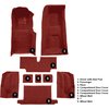 VT1119002 1973-75 Chevrolet Corvette; Roadster; 4-Speed; Complete Molded Carpet Set; w/ Heel Pad; Loop; Red - image 4