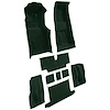 VT1119013 1973-75 Chevrolet Corvette; Roadster; 4-Speed; Complete Molded Carpet Set; w/ Heel Pad; Loop; Dark Green - image 1