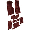 VT1119015 1973-75 Chevrolet Corvette; Roadster; 4-Speed; Complete Molded Carpet Set; w/ Heel Pad; Loop; Maroon - image 1