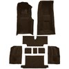 VT1119071 1973-75 Chevrolet Corvette; Roadster; 4-Speed; Complete Molded Carpet Set; w/ Heel Pad; Loop; Dark Brown - image 2