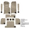 VT1119520 1977 Chevrolet Corvette; Complete Molded Carpet Set; w/ Heel Pad; Cutpile; Doeskin/Camel Tan - image 4