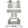 VT1119826 1978-79 Chevrolet Corvette; Complete Molded Carpet Set; w/ 3 Compartment Doors; Cutpile; Oyster / Shale - image 2