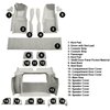 VT1119826 1978-79 Chevrolet Corvette; Complete Molded Carpet Set; w/ 3 Compartment Doors; Cutpile; Oyster / Shale - image 4