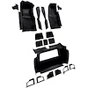 VT1119901 1978-79 Chevrolet Corvette; Complete Molded Carpet Set; w/o Door Panels; Cutpile; Black - image 1