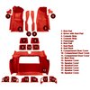 VT1119902 1978-79 Chevrolet Corvette; Complete Molded Carpet Set; w/o Door Panels; Cutpile; Firethorn/Medium Red - image 4