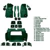 VT1119913 1979 Chevrolet Corvette; Complete Molded Carpet Set; w/o Door Panels; w/ 3 Compartment Doors; Cutpile; Dark Green - image 4