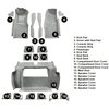 VT1119923 1978 Chevrolet Corvette; Complete Molded Carpet Set; w/o Door Panels; Cutpile; Silver - image 4