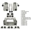 VT1119926 1978 Chevrolet Corvette; Complete Molded Carpet Set; w/o Door Panels; Cutpile; Oyster / Shale - image 4