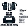 VT1119965 1978-79 Chevrolet Corvette; Complete Molded Carpet Set; w/o Door Panels; Cutpile; Midnight Blue - image 4