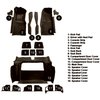 VT1119999 1978-79 Chevrolet Corvette; Complete Molded Carpet Set; w/o Door Panels; Cutpile; Brown - image 4