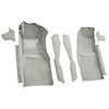 VT1120026 1978-80 Chevrolet Corvette; Front Molded Carpet Set; w/ Console Strips & Kick Panels; Cutpile; Oyster / Shale - image 1