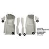 VT1120026 1978-80 Chevrolet Corvette; Front Molded Carpet Set; w/ Console Strips & Kick Panels; Cutpile; Oyster / Shale - image 3