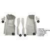 VT1120026 1978-80 Chevrolet Corvette; Front Molded Carpet Set; w/ Console Strips & Kick Panels; Cutpile; Oyster / Shale - image 4