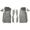 VT1120056 1978-80 Chevrolet Corvette; Front Molded Carpet Set; w/ Console Strips & Kick Panels; Cutpile; Gray / Oyster - image 2