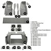 VT1120756 1979-80 Chevrolet Corvette; Complete Molded Carpet Set; w/ 2 Compartment Doors; Cutpile; Gray / Oyster - image 4