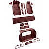 VT1120775 1980 Chevrolet Corvette; Complete Molded Carpet Set; Cutpile; Claret / Oxblood - image 1