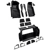 VT1120801 1979-80 Chevrolet Corvette; Complete Molded Carpet Set; w/o Door Panels; w/ 2 Compartment Doors; Cutpile; Black - image 1
