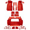 VT1120802 1979-80 Chevrolet Corvette; Complete Molded Carpet Set; w/o Door Panels; w/ 2 Compartment Doors; Cutpile; Firethorn/Me - image 2