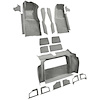 VT1120856 1979-80 Chevrolet Corvette; Complete Molded Carpet Set; w/o Door Panels; w/ 2 Compartment Doors; Cutpile; Gray / Oyste - image 1