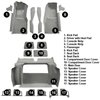 VT1120856 1979-80 Chevrolet Corvette; Complete Molded Carpet Set; w/o Door Panels; w/ 2 Compartment Doors; Cutpile; Gray / Oyste - image 4